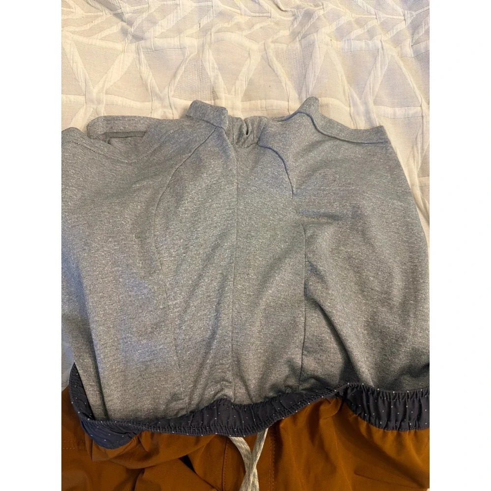 Vuori Banks Shorts Mens XXL Burnt Orange Recycled Athletic Lined Gym Training